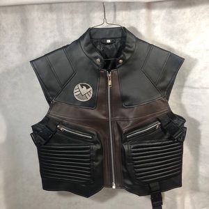 COPY - Hawkeye Agents of Shield Jeremy Renner Avengers Motorcycle Vest Cosplay